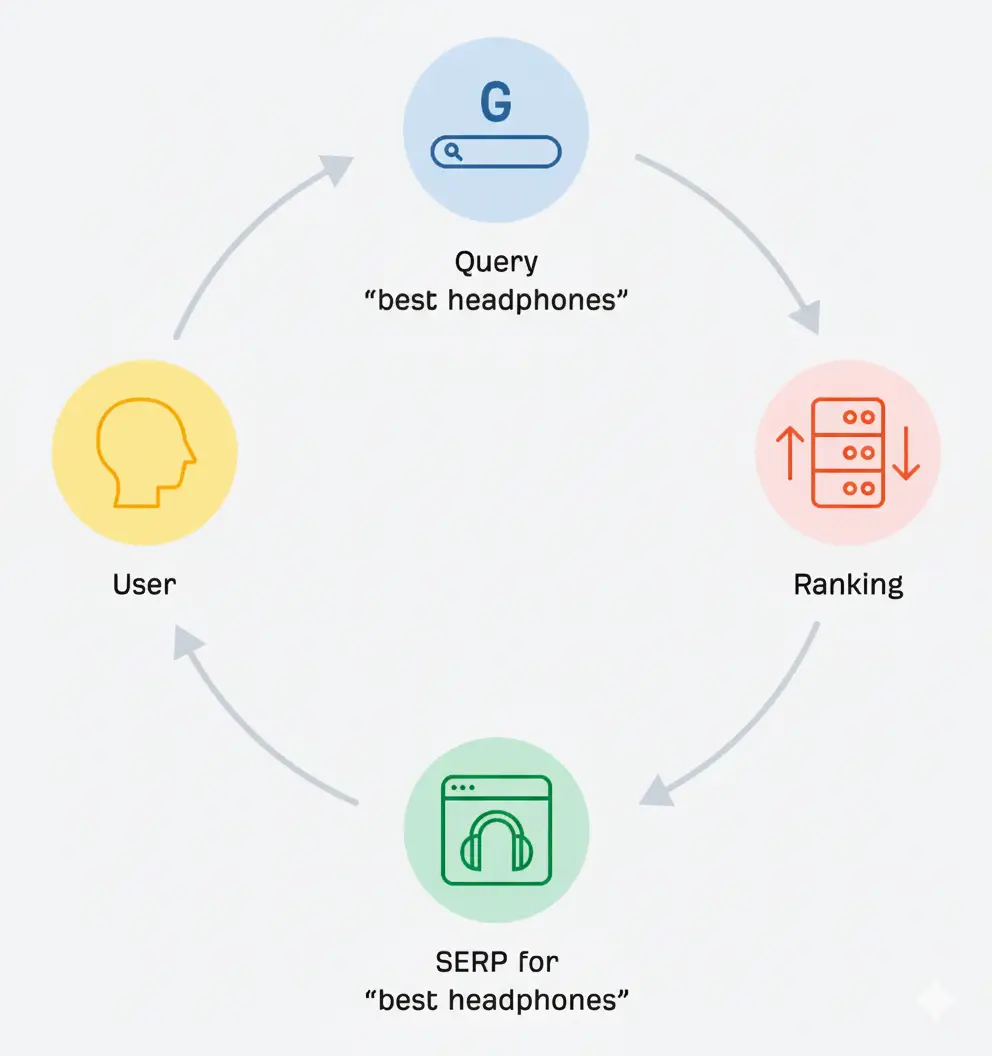 SEO vs GEO growth chart showing the evolution of search optimization strategies from traditional SEO to AI-powered Generative Engine Optimization